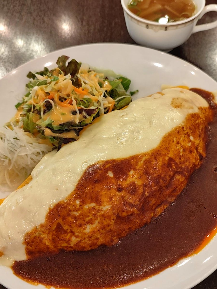Rnyrg's tweet photo. イタリアンオムライス。 https://t.co/U5k23g0M3K