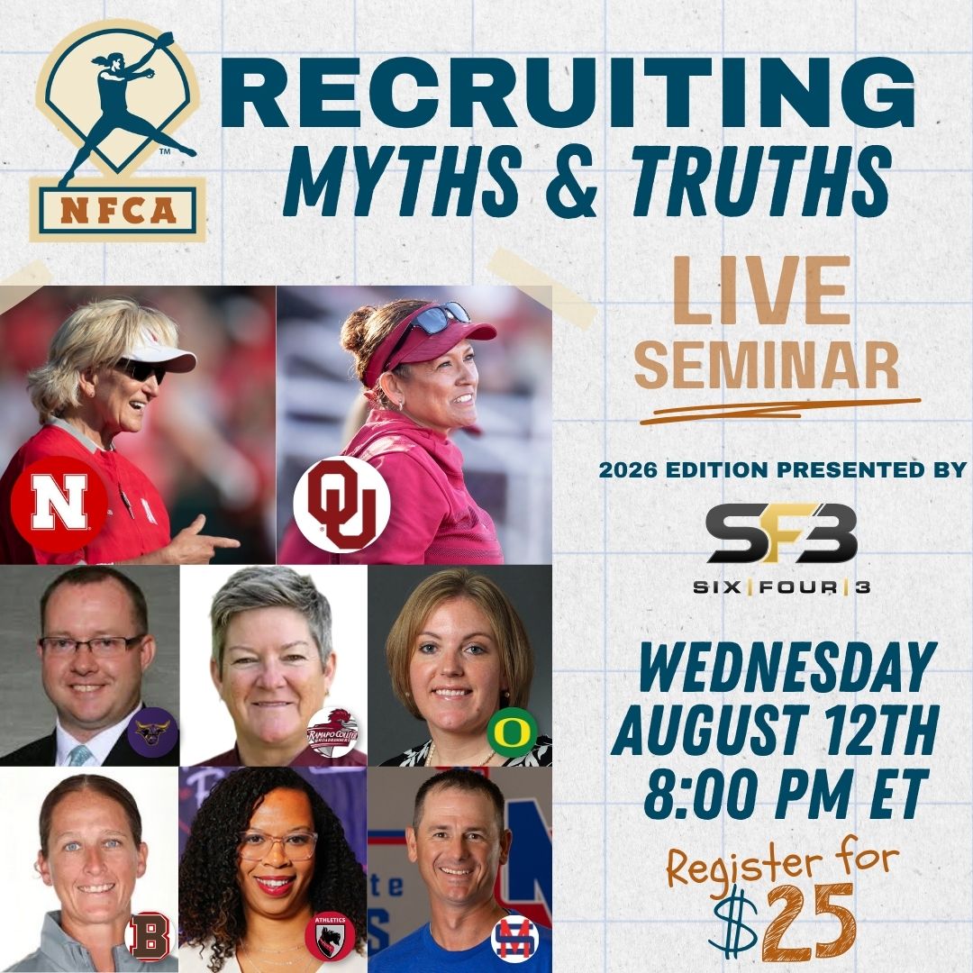 NFCAorg's tweet photo. One night. Eight speakers. Coaches and NCAA rules experts from every division. ☑️🥎

Eligibility changes, NIL, the portal, visits — and the honest answer to what actually gets a recruit noticed.🎙️💻

🗓️August 12
⏰8PM ET
💲Only $25 (recording included!)

Open to athletes, parents & coaches. 
Don't miss out! 👉https://t.co/HPc9kLCQuq