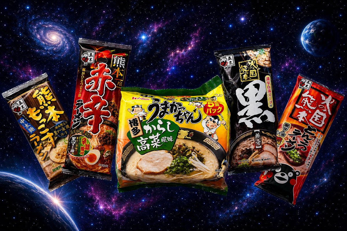 SHiKABANE_Spoon's tweet photo. ちやこさんから貰った
麺類!!どれも美味しそう
くまモンもかわいい
どれから頂こうか https://t.co/hIhhjLTYxJ