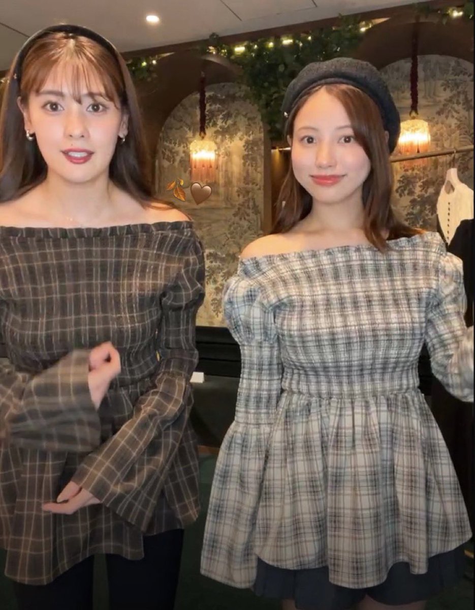 dancing_may's tweet photo. #herlipto 昨年出てたFORHERのチェックトップス今年も販売あったらいいなぁ🥹💕

まりなさんがストーリーズで着てるってことは再販あるって期待したい🥹✨ https://t.co/O6lcFD9Lbq