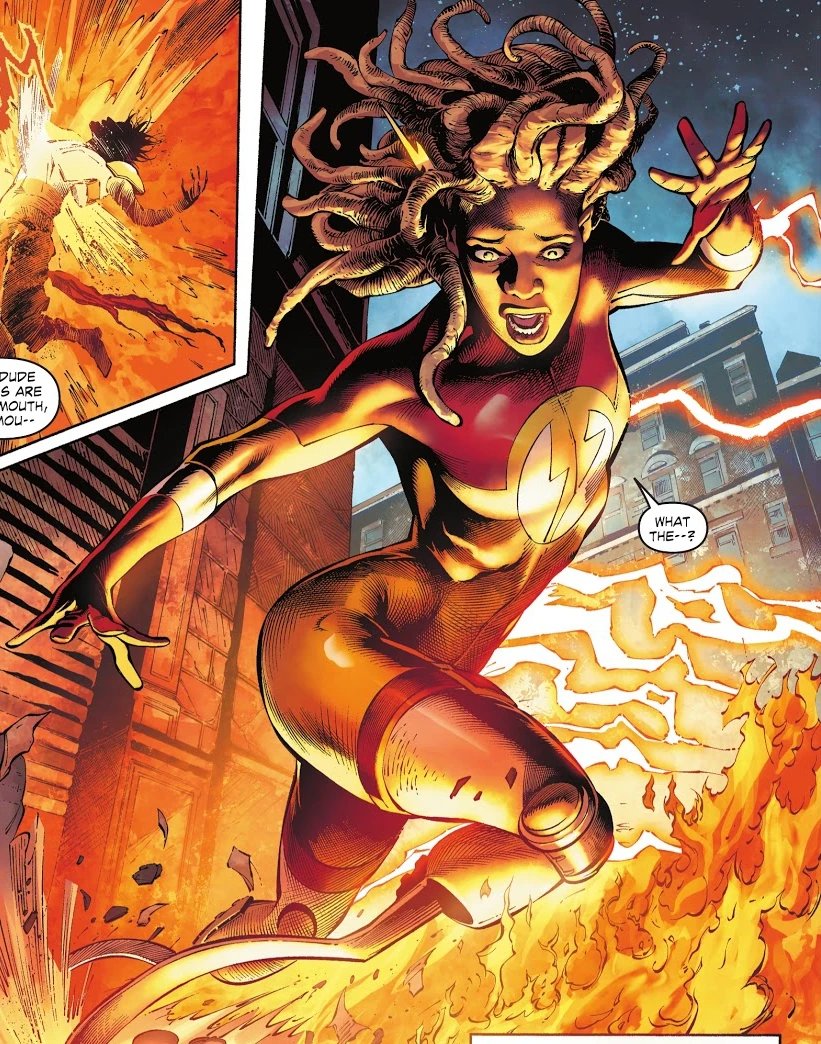 speedforcehours's tweet photo. @YoungWhovian Alinta!! Aka Bolt! She is able to conjure energy from the Speed Force and is a disabled speedster, who formerly lost her legs in an explosion. 

She has a few ties with Suicide Squad and Teen Titans. https://t.co/wkUg1nGTai