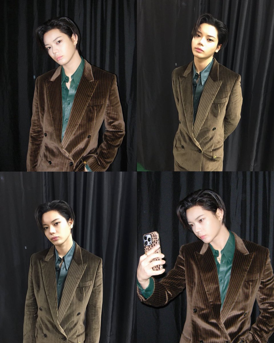 prodbyohyul's tweet photo. ohyul in brown velvet suit and green shirt🫠🤎 https://t.co/PqTR7Ib9RF