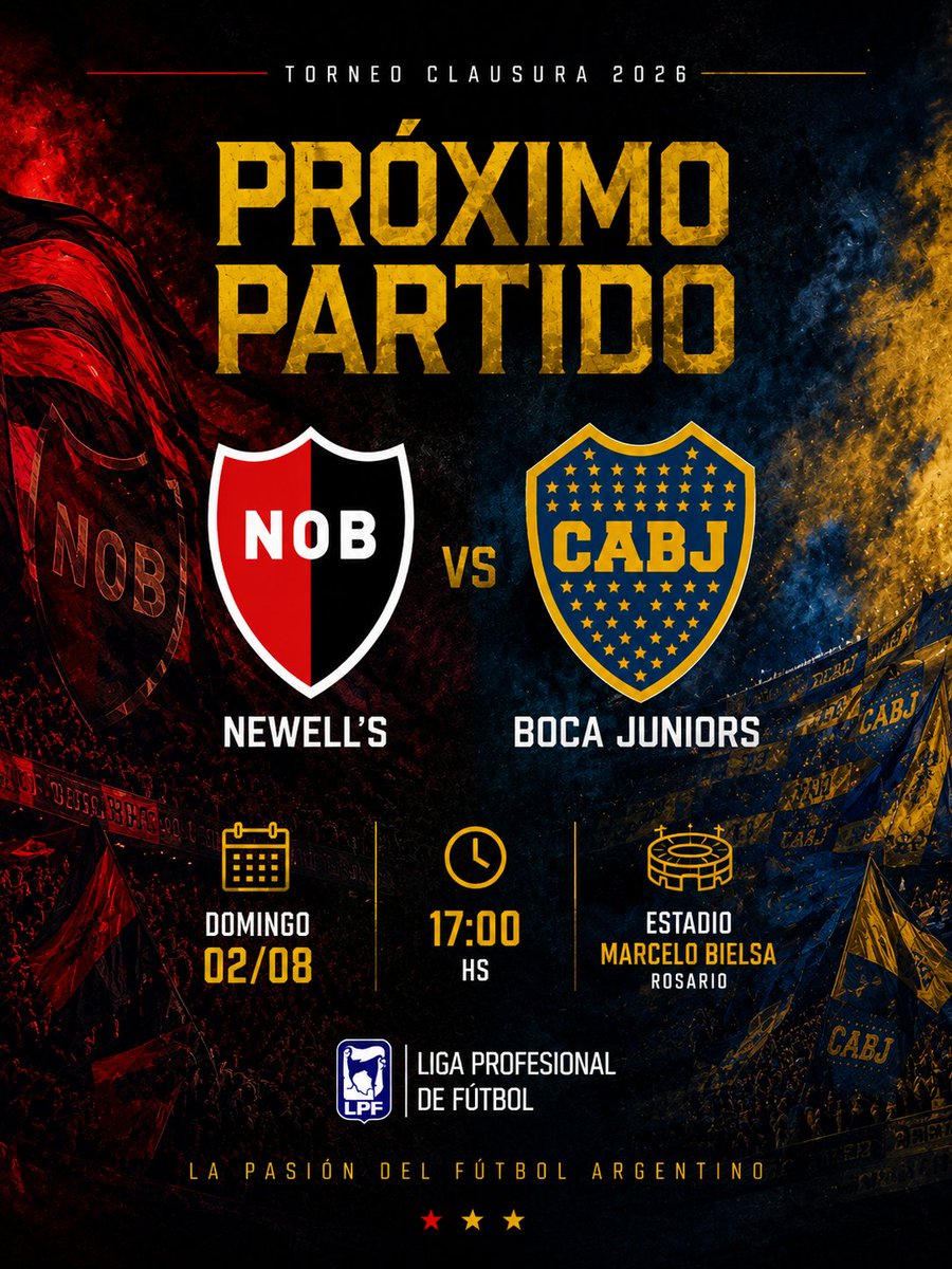 MundoBoquense_2's tweet photo. 🔜HOY JUEGA BOCA!🔵🟡🔵
🏆Torneo clausura
🆚Newell's
🗓️Domingo 02/08
🏟️Estadio Marcelo Bielsa
#DALEBOCA https://t.co/3xjlyvIUpe