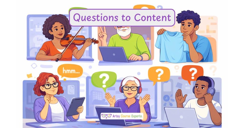 ArtsyCourseExp's tweet photo. By turning common questions into posts, emails, or short videos, you can create helpful content that moves prospects closer to becoming future paid students.

https://t.co/oWqgGEWrlF

#onlinecourses #elearning #marketing #engagement #businesstips #teaching #course https://t.co/FrLf83GbXk