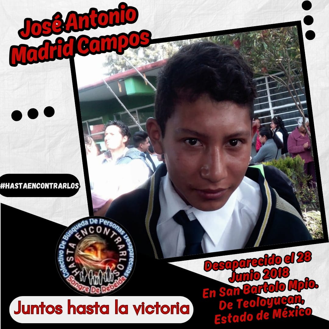 carodechino123's tweet photo. #TeBuscamosJoseAntonioMadridCampos.‼️
#Desaparecido el 28/06/2018
En #Teoloyucan #EstadoDeMexico.‼️ #México 🇲🇽‼️
Vía @CeliaAcuaMoren1
#RTsSolidarios ‼️ https://t.co/fK0KYY6eL3