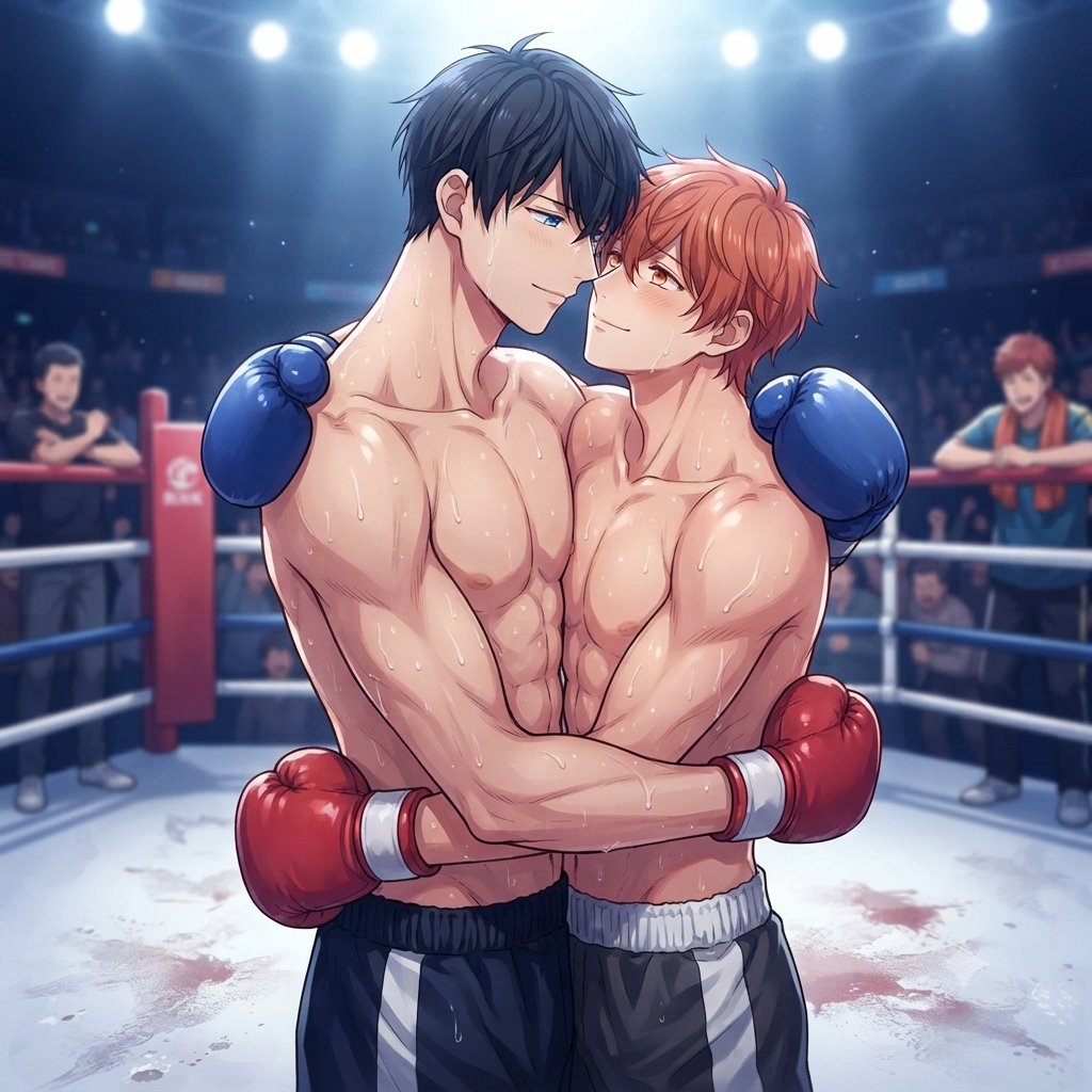 Bili4519's tweet photo. When #Given stars Uenoyama &amp; Mafuyu were cast as boxers for a #boxing flavor MV

🥊Once in the ring, Mafuyu felt so attracted to his crush Uenoyama's gloved-up ad sweaty looks, that he couldn't help to kiss him🥰

You like how they both look?

#uenoyamaritsuka #satomafuyu https://t.co/zg1zazaBxK
