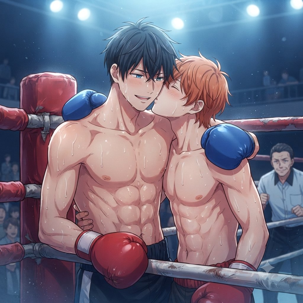 Bili4519's tweet photo. When #Given stars Uenoyama &amp; Mafuyu were cast as boxers for a #boxing flavor MV

🥊Once in the ring, Mafuyu felt so attracted to his crush Uenoyama's gloved-up ad sweaty looks, that he couldn't help to kiss him🥰

You like how they both look?

#uenoyamaritsuka #satomafuyu https://t.co/zg1zazaBxK
