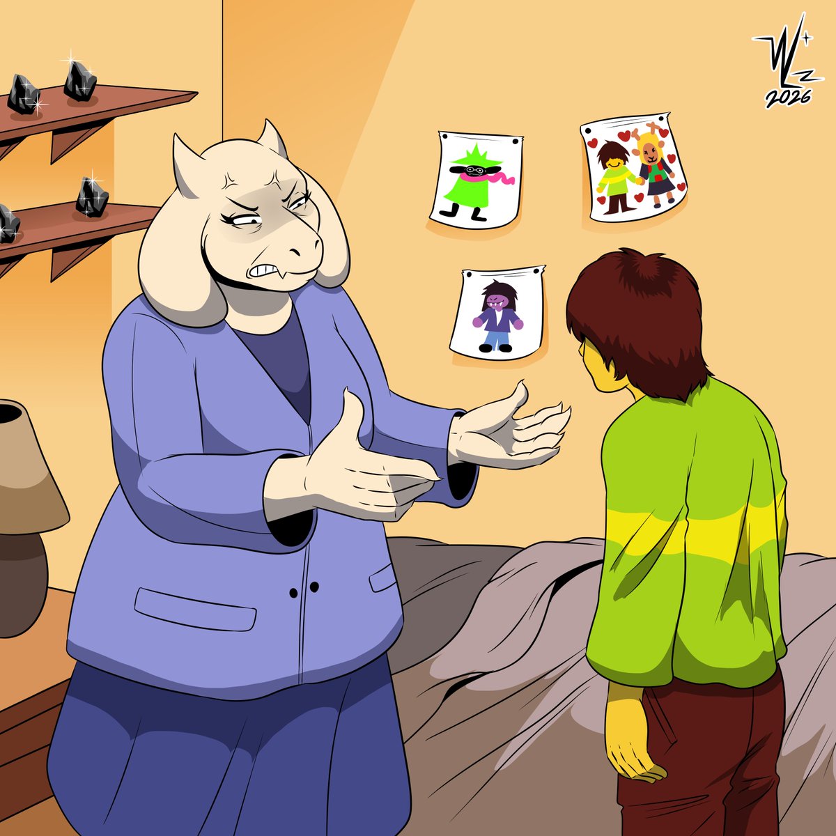 GalacticArt4's tweet photo. Do you realize...? Do you realize something?  Let me tell you: If the Health Department of Hometown...Sees those dark  fountains...That you put on the damn neighborhood... they could condemn  our house, and we would have to move out of it...?
#deltarune https://t.co/wImhmGh1WR
