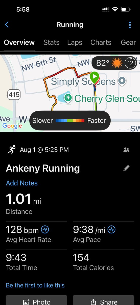 bigmattpaulsen's tweet photo. Hello Saturday! Left at 4:00 am for a 7 hour drive home. Unpacked and went right to a grandsons first ever flag football game. He scored a 50 yard touchdown his first touch! Waited until now to get my run..it’s done! 1 mile! Whooped! #jkm #inspire #missbella #thisis61 #brooks https://t.co/E6XrADfyjL