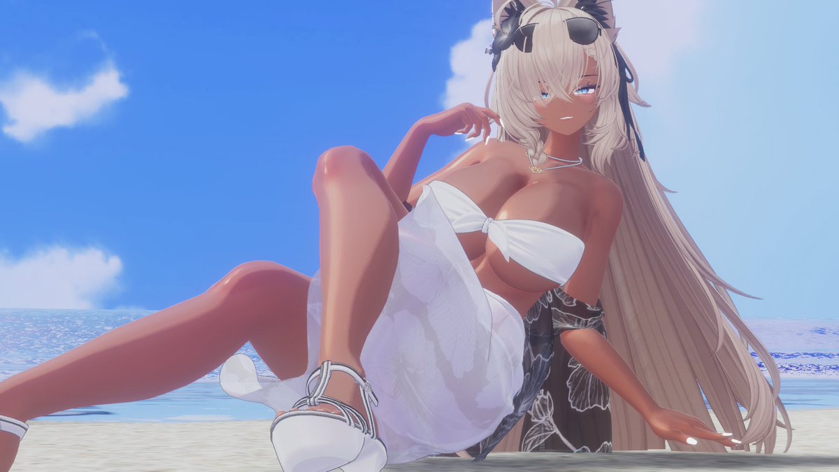 reinerVRC's tweet photo. おはよぉ😊海行きたいねぇ
#VRChat #Milltina3D https://t.co/nmfykaVdQr