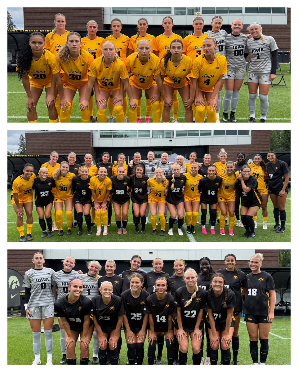 HawkeyeSoccer's tweet photo. In this together 🤝🖤💛 https://t.co/jLjveBLVil