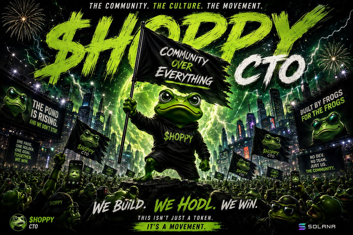 SaqyCR7's tweet photo. The next big movement doesn't announce itself.

It starts quietly.

One post.

One frog.

One believer at a time.

Then one day...

Everyone wishes they had been there from the beginning.

🐸 Welcome to the pond.

THE STORY IS JUST BEGINNING.

$HOPPY #CTO #Solana #Memecoin https://t.co/5BJwdmvrby