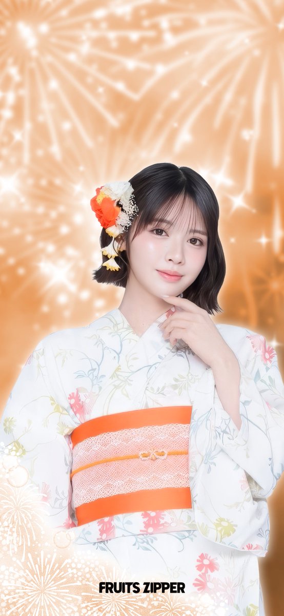 👘浴衣 × ふるっぱー🎇】 『浴衣ビジュアル2026 』の浴衣姿のおすずの