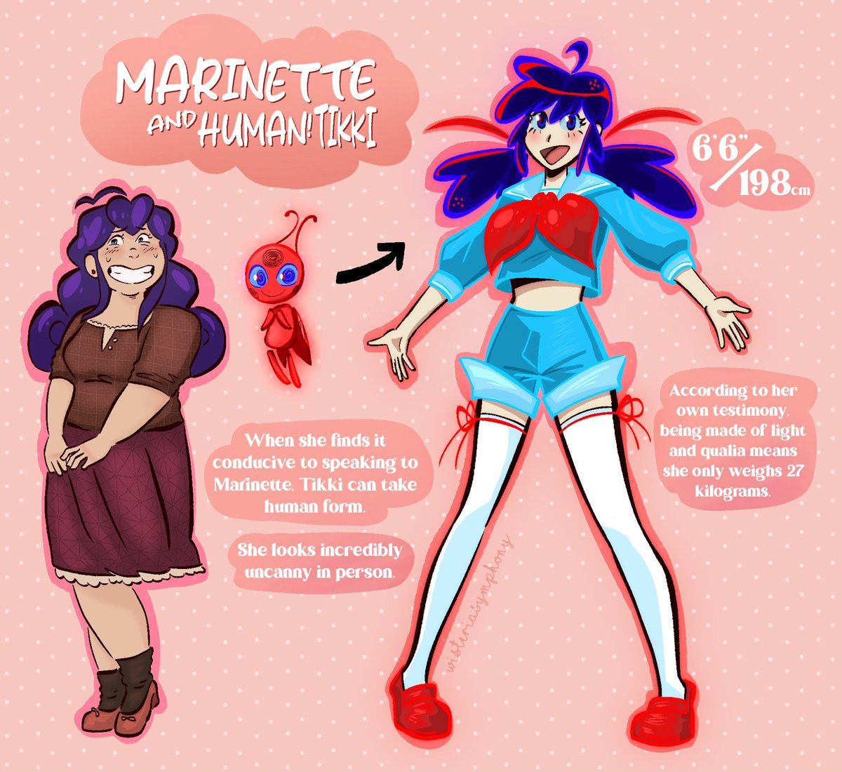 wisteriasymphny's tweet photo. #miraculousladybug finally redesigning a old concept of mine!!! i don't think ALL kwamis have human forms but, y'know. sometimes they have their uses https://t.co/wUqpBWbtEp
