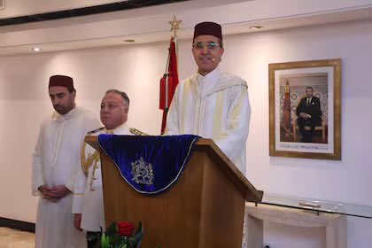 MoroccoInARG's tweet photo. Con motivo de la conmemoración del 27° aniversario de la entronización de Su Majestad el Rey Mohamed VI, que Dios Le Asista, el Embajador del Reino de 🇲🇦 Sr. Fares Yassir ha organizado una recepción en la residencia en Buenos Aires 🇦🇷 https://t.co/Fa8gU04Qgg