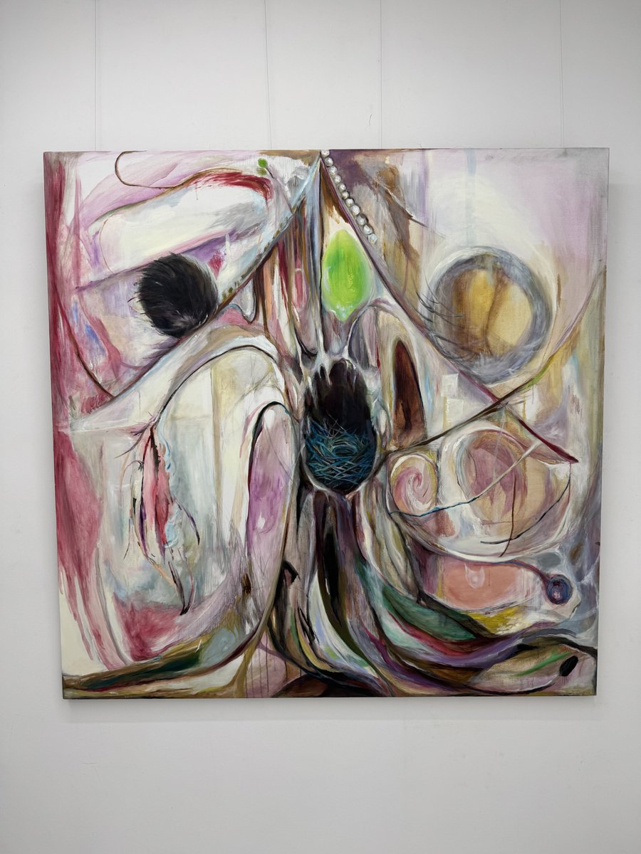 yaki_ceetake's tweet photo. 4人展 「hakoniwa展」
会場：GALLERY33（高円寺）
会期：8/4（火）まで
展示作家：いそがいふうか、白遊季、小西芙希、小林七菜

多摩美術大学在学の4人によるグループ展
めっちゃかっこよかった
絶対観ておいた方がいい展示です

写真1枚目：いそがいふうかさん
2枚目：白遊季さん
3枚目：小西芙希さん
4枚目：小林七菜さん