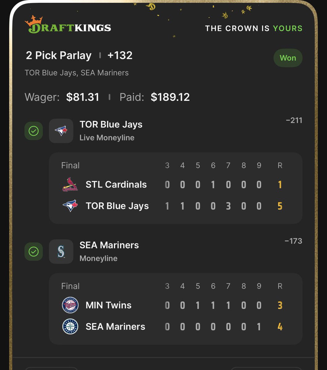 6GSZN's tweet photo. 🔥Bang going crazy vip chat 🤞🏽

Mariners what a close game shit sweating as fuck 🙏🏽🔐 
#Gambling𝕏 #MLB https://t.co/w9RCJJ1jTZ