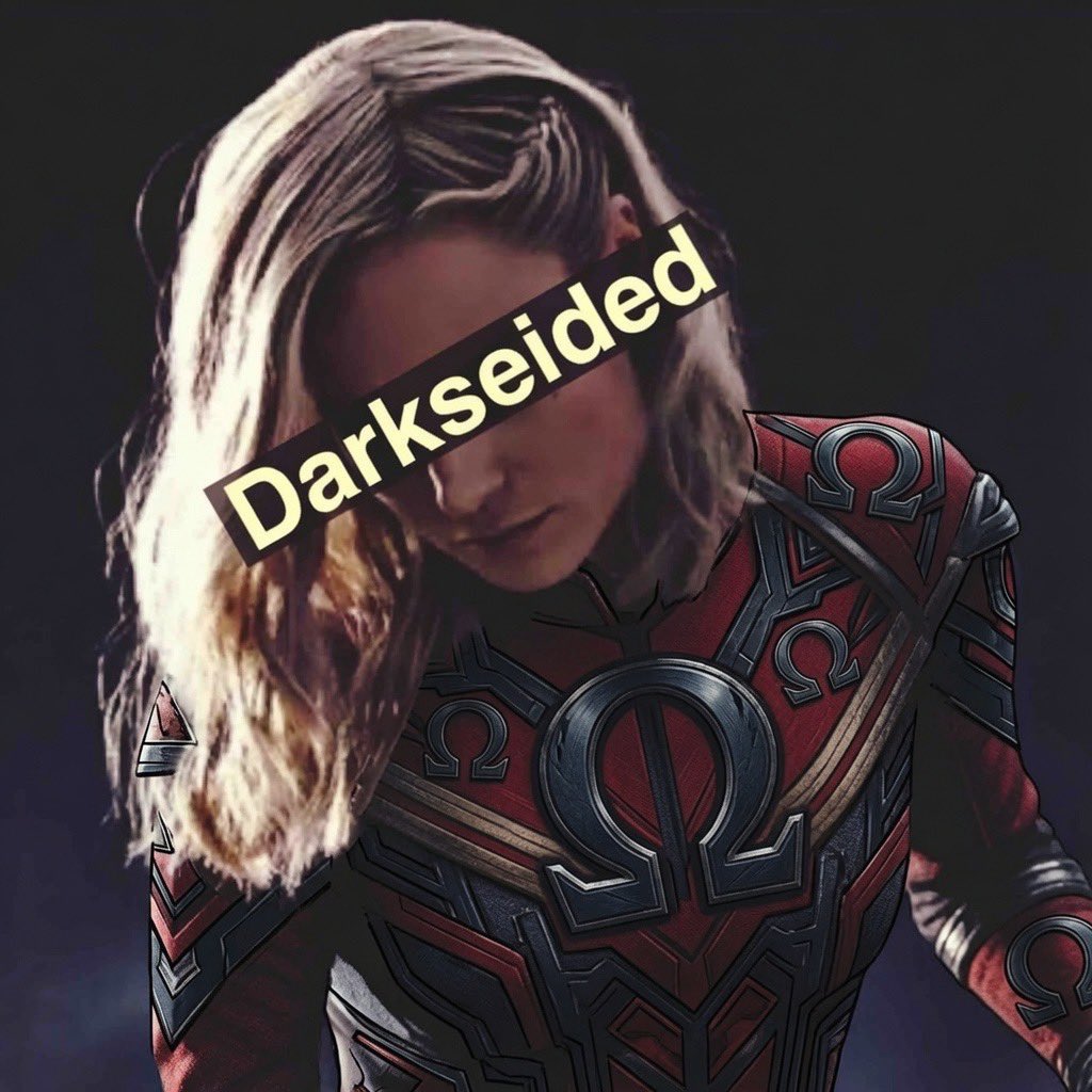 omegalusts's tweet photo. Super hero or not @MarveIousLust was no match for Lord Darkseid.

Her spirit was impressive, but in the end not even the mighty Captain Marvel would resist Darkseid’s will. 

Now Captain Cumdumpster serves as captain of his armies, and as his #Darkseided whore. https://t.co/ONAIBgtHS9