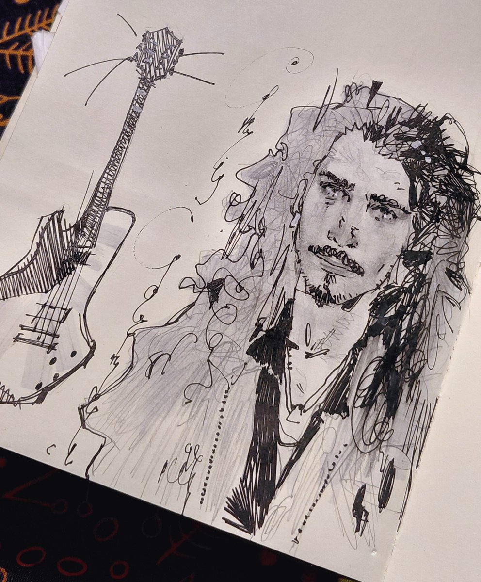 eezjik's tweet photo. drew Chris Cornell in my friend's sketchbook https://t.co/SQlgZC4fC3