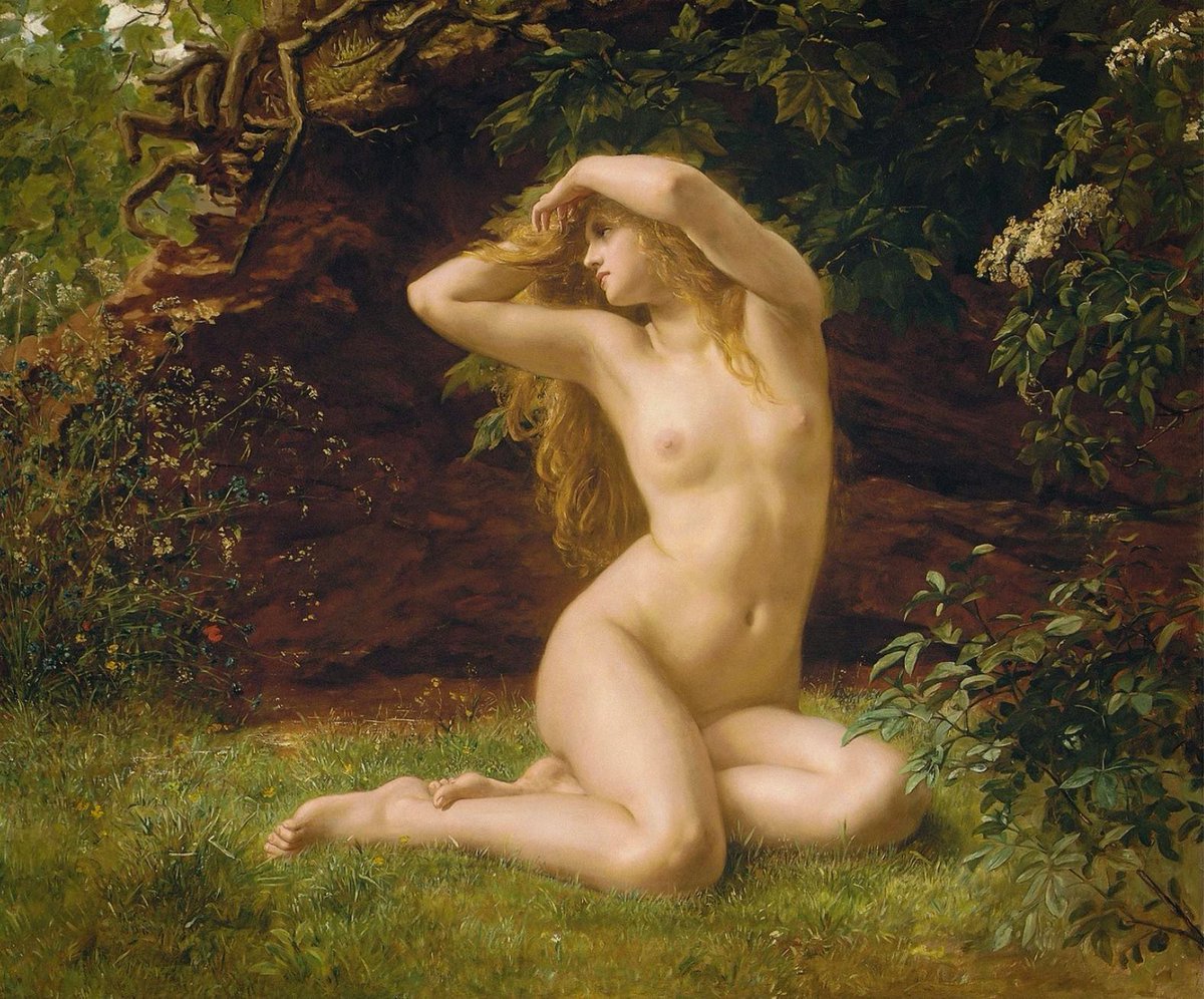 ArtorOtherThing's tweet photo. The First Awakening of Eve (1889) - Valentine Cameron Prinsep (1838–1904) https://t.co/00tK6JcwXQ