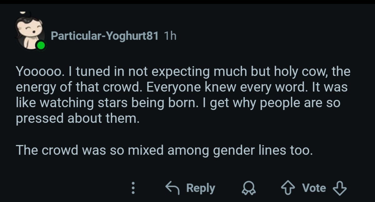 eomcoertis's tweet photo. Locals praising CORTIS in every platform after seeing their performance at Lollapalooza 🥹🥹 MY GOATIS!!

" It was like watching stars being born. I get why people are so pressed about them. "

" Walked away a fan. It genuinely was such a fun set." 

"I just watched the first K-pop show of my life and THOUGHT IT WAS AWESOME" 

"They were dealing with a tough atmosphere due to the late start and gross, muddy grounds yet won a ton of people over with their ridiculous energy. This is what live music is all about" 

#CORTIS_Lollapalooza
#CORTIS #코르티스