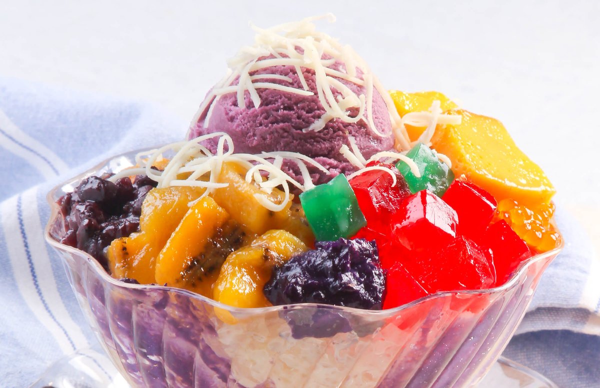 Yuxxia's tweet photo. @darc77 @cold_proof A Filipino dessert https://t.co/BhigJ1tvaO
