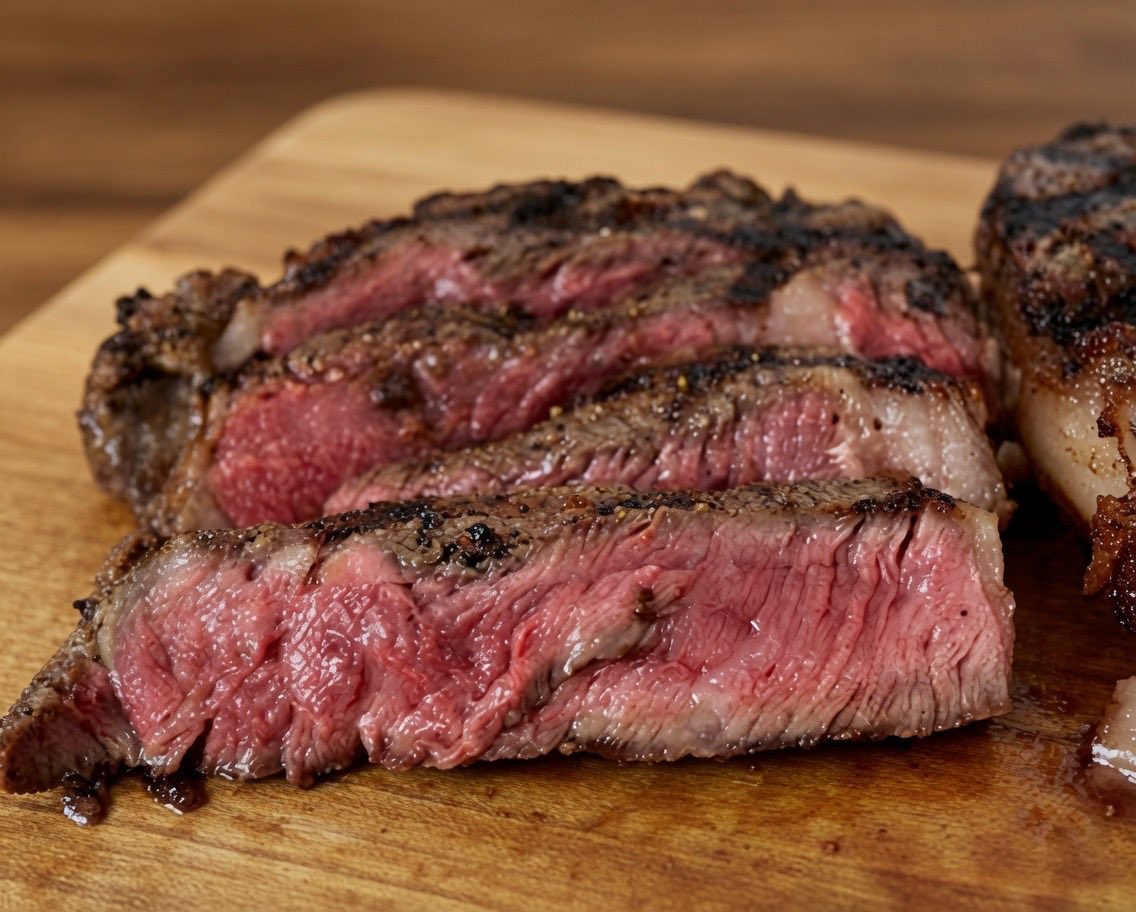 RadarRevolt's tweet photo. Saturday night and the pit’s doing the talking.
These ribeyes just came off with deep bark, perfect sear, and juice still running.
Arizona heat outside, pure fire on the plate.
Who else is cooking something good tonight? 🔥🥩
#BBQ #Ribeye #GrillLife #Arizona #Steak https://t.co/uEGuJ32CMH