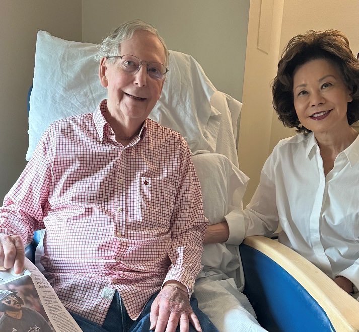 17QStorms's tweet photo. 🚨🚨 MAJOR ALERT: THEY HAVE FOUND MITCH MCCONNELL, HE IS VERY MUCH ALIVE AND WELL, LAST MONTH MITCH HAD A TERRIBLE FALL AND WHEN HE GOT BACK UP, HE REALIZED HE NEEDED TO GO TO REHAB AND THAT NO ONE IN DC WOULD BE ABLE TO FIND HIM THERE, WELL HERE IS, ALIVE AND SOBER ❤️ https://t.co/zkcI16fDED
