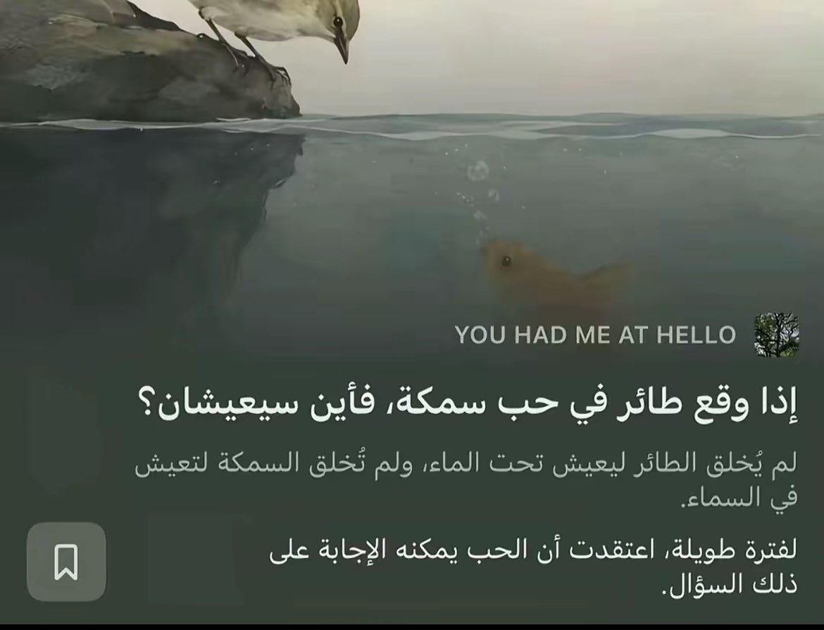 ptyooov's tweet photo. [التخلي] أصعب أنواع الحب بس أحيانا يكون هو الطريق المسلّم إليه https://t.co/1LCzTVyhry