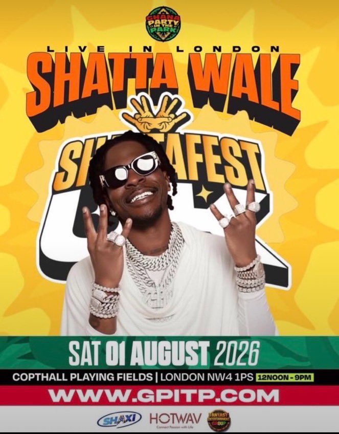 KofiKing_ll's tweet photo. Shatta everything will be fine, 
But next time we need O2 Arena 🙏🏽
The UK Police has so so done 👍🏾
Ghana Party in the Park ❤️‍🔥 

Longleave SM  🫶🏿🤘🏾🤟🏽✌🏼 https://t.co/qW59I6cNyw