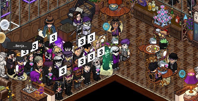 Studio33Hb's tweet photo. Más de 50 miembros internos reunidos en una sola sala. 🟣☔️

Anoche no celebramos solo un evento; demostramos la fuerza, la unión y el nivel de una familia que sigue creciendo mientras otros apenas intentan mantenerse.

Studio 33 demuestra con hechos por qué hoy somos la organización más activa de Habbo.

No es suerte. Es familia, presencia y poder. ☔️