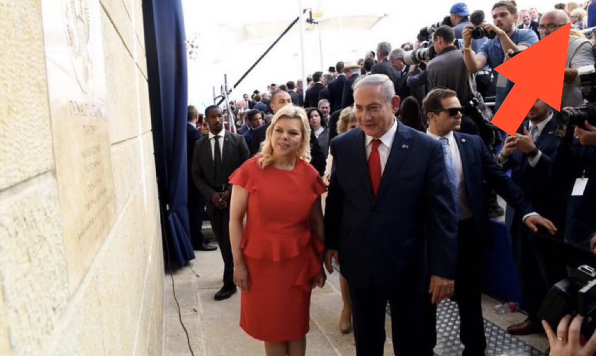 Mini_111111's tweet photo. 🚨 Charlie, Candace, Erika and Lori all attended the U.S. Embassy Jerusalem Dedication Ceremony - May 14, 2018. 

However, I don’t believe Charlie and Candace had a clue regarding their presence.

👀 Erika’s Insta—“In Hebron Post Embassy Move”

👀 Check out Lori in the background of the photo with Bibi and Sara.