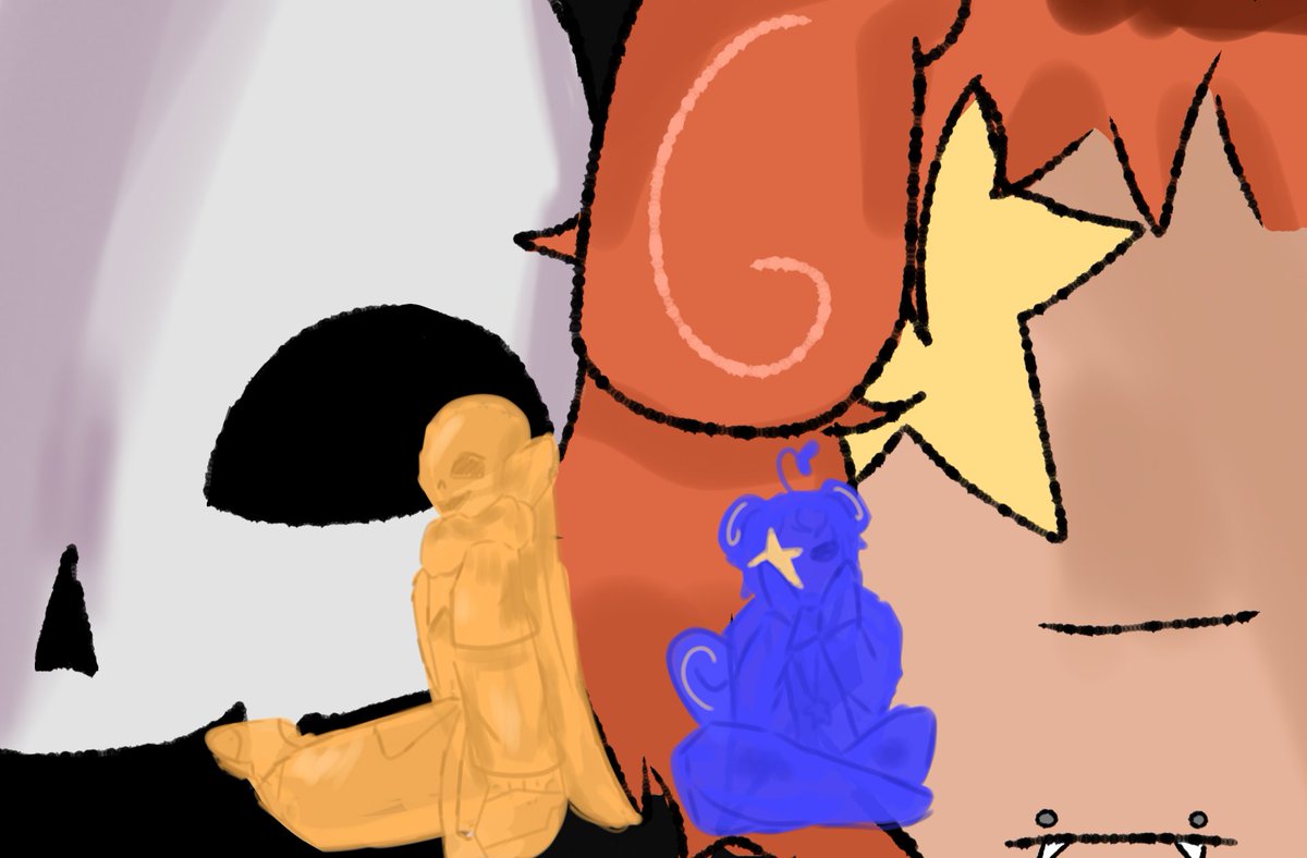 Toasted_leaf's tweet photo. things about my yumeship :3

name: puppypaint
anniversary: june 3rd (but i also yumeshipped with him in 2019!)
emoji combo: 🐕🎨 or 🐾🍀
status: queer platonic 
sexuality: aroace + mlm
height difference: 5 inches? (hcs)
beverage: coffee
color combo: all of them https://t.co/Xe1xsCzq2b
