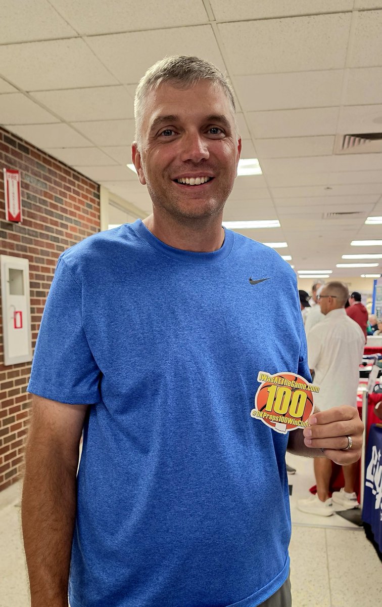 IWasAtTheGame's tweet photo. Another #OKPrepsClub sticker has landed for Boys Basketball at the Oklahoma Coaches Association Clinic with TURNER #OKPreps coach CHRIS ZIKE who now has his #OKPreps100WinClub sticker
You may remember Coach Zike led TUSHKA to the 2022 Class A Boys State Championship after entering the playoffs unranked
Congratulations coach and welcome, officially, to the club!