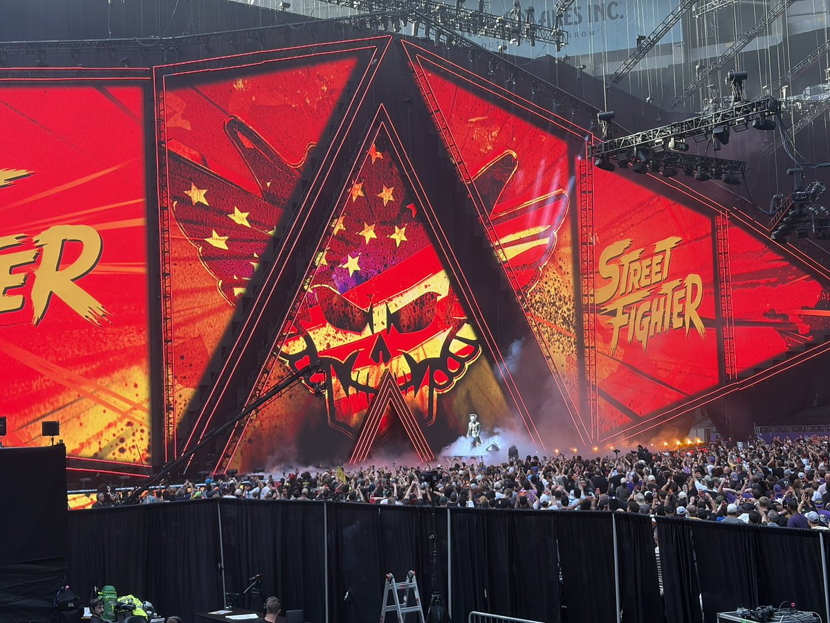 WrestleRant's tweet photo. I’m not a Street Fighter guy, but that was a pretty badass intro for Cody Rhodes. #SummerSlam https://t.co/Q2TDT3BBsO