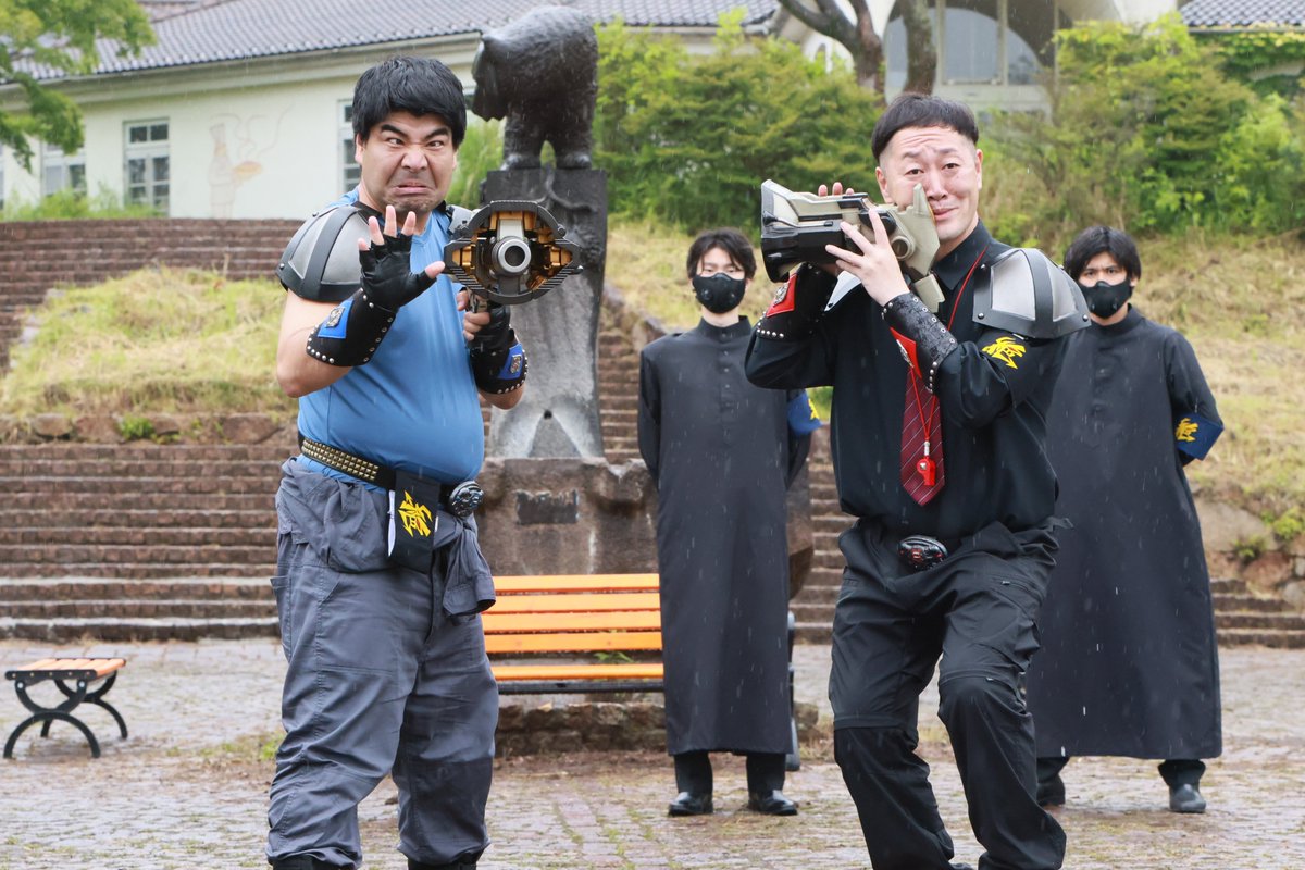 ProjectRED_Toei's tweet photo. 来週8月9日㈰
『#角醒ハンターオメガホーン』
第参話「味わえ！怒りのタッグバトル！」放送📢

ギリコがシャウトとハンターバトル!?
そこに割り込む”有り得ない”コンビ⛏️🔧

キャプテン・オメガホーン&amp;ギリコ
2対2のタッグハンターバトルが炸裂する💥

https://t.co/Ec6HOh3omw

#オメガホーン https://t.co/wsXgf4HX7f