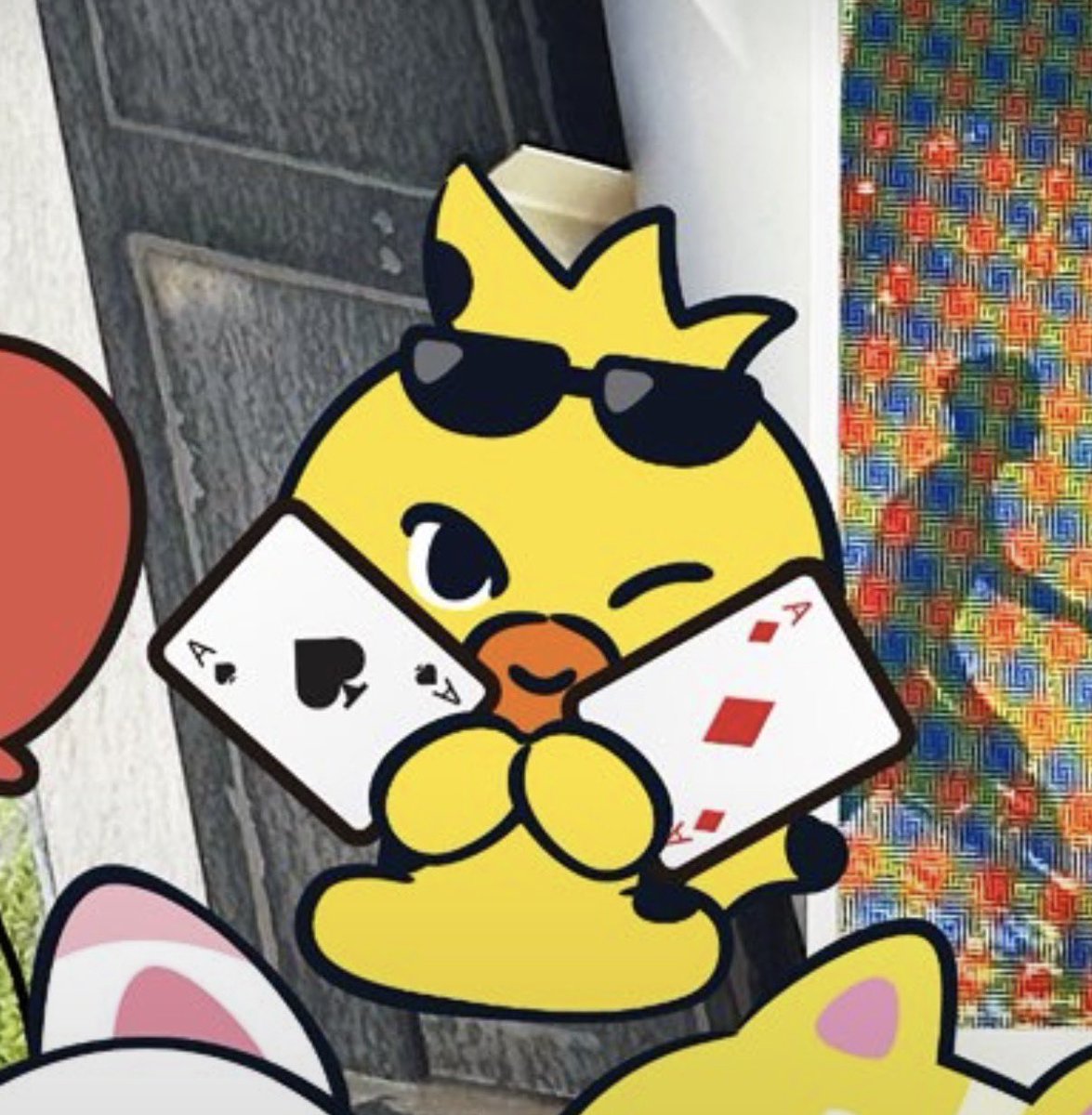 RIKISDAZE's tweet photo. wait this is so cute pu-ni holding the cards is on the vegas theme but it’s also the ace of spades tattoo that riki has and engenes also thought it was ace of diamonds 😭❤️ https://t.co/A57vPX4zzk