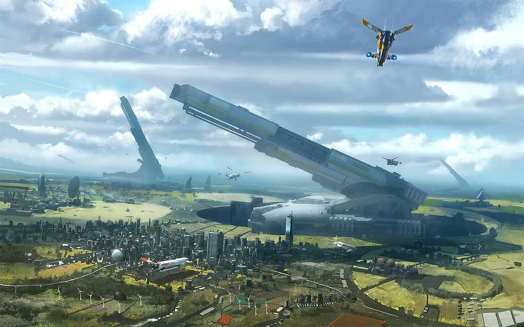 SciFiArchives's tweet photo. "Planetary Defenses" by Edouard Groult https://t.co/iZdCkclTEO