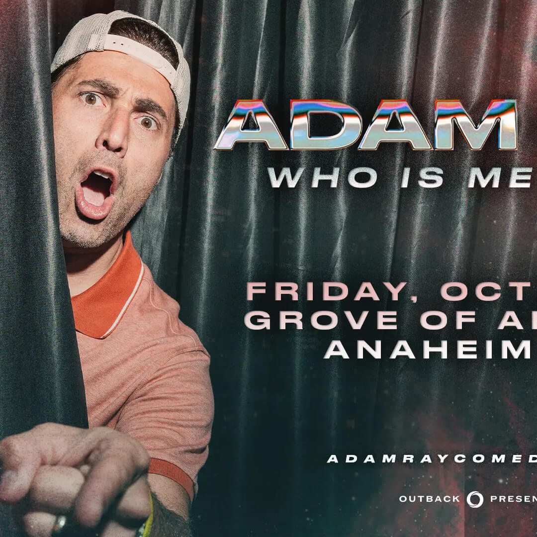 EventsInCali's tweet photo. https://t.co/mkzqIVpecJ

Adam Ray, Grove of Anaheim, Anaheim, CA | Oct 2, 2026

#AdamRay #Anaheim #California #CaliforniaEvents #EventsInCalifornia #GroveofAnaheim #LosAngeles #OrangeCounty #Comedy #latestevents #newevents #todayevents #events #eventspace #allevents https://t.co/TIctwVzC96
