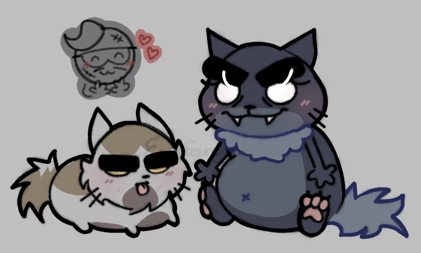 EweFangz's tweet photo. Baby Pebble and Baby Tina🩶
#mewgenics #mewgenicsart https://t.co/LShW3EZ3JT