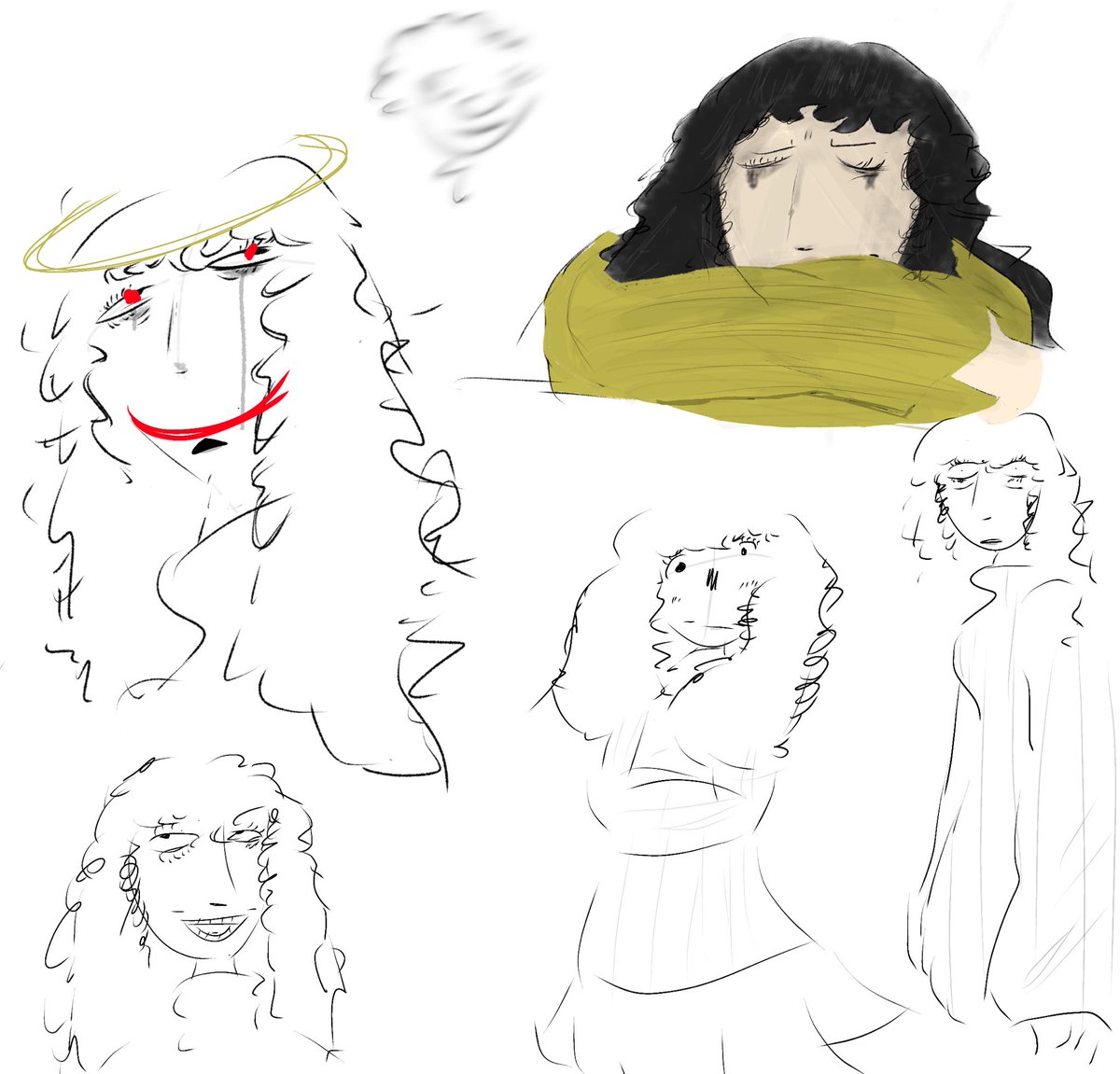 ThatCl0wnBilly's tweet photo. doodles of her cuz idk i love her ok i hate #thewaltenfiles ok https://t.co/EEUjgrJ35T
