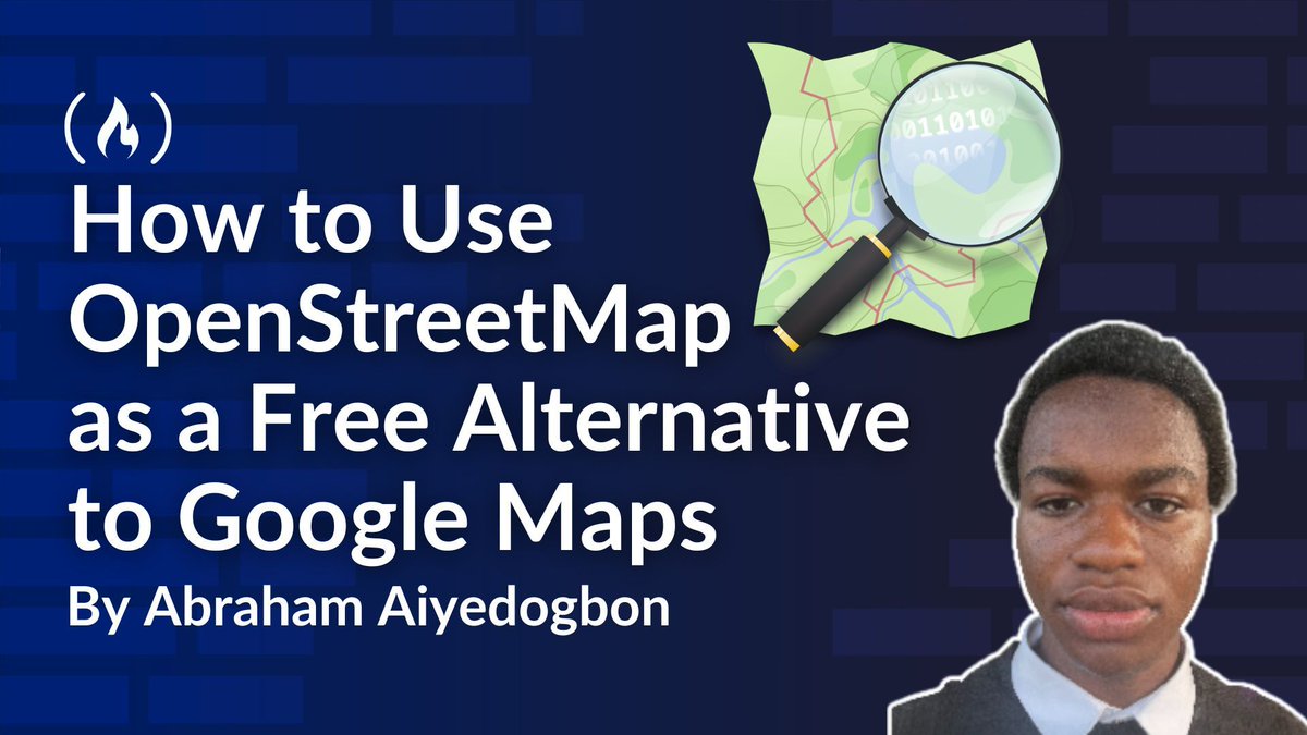 freeCodeCamp's tweet photo. OpenStreetMap is a free, open alternative to Google Maps you can use for many location-based apps.

In this tutorial, @joshuaaabraham explains how OpenStreetMap works and how to integrate it into a React app with Leaflet.

You'll also learn about geocoding with Nominatim, when to choose OpenStreetMap over Google Maps, and more. 

https://t.co/l3UbxEa7jw