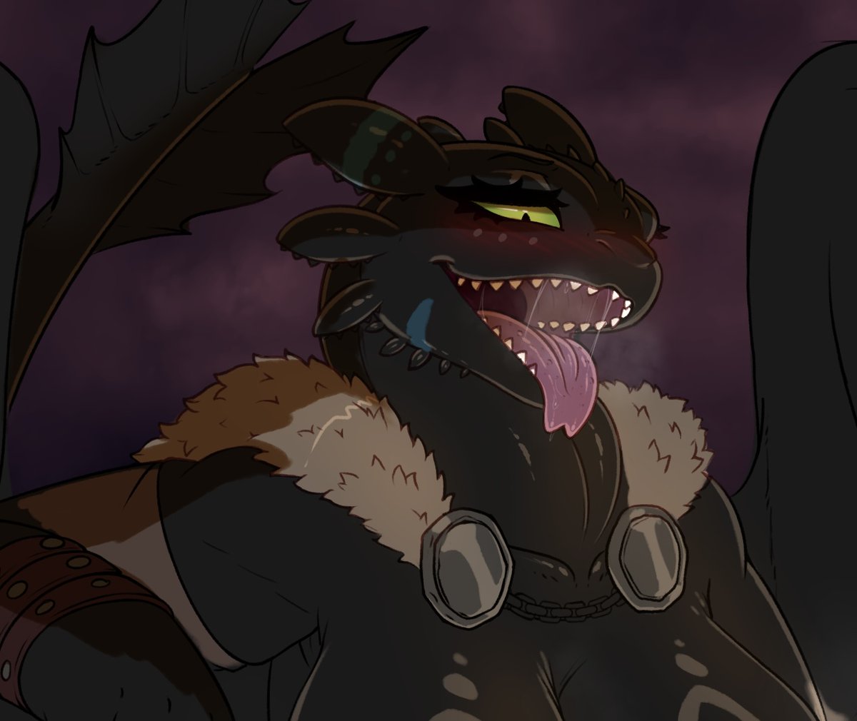 ScarletDaydrith's tweet photo. And so begins first wip of smaugust, a nightfury x3. https://t.co/vf0g65inF8