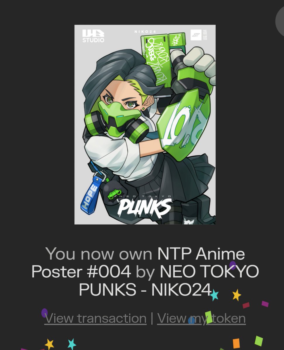 kanami26's tweet photo. ⚡NTP Anime Poster #004⚡
ポスターNFTミントできた✨
躍動感のあるアンナが最高💓
残高無さすぎて久しぶりにスワップ
🦊さんにそろそろ補充しないと😅
#NTP
#NeoTokyoPunks
#縦型ショートアニメ https://t.co/WFPM3yGHhg