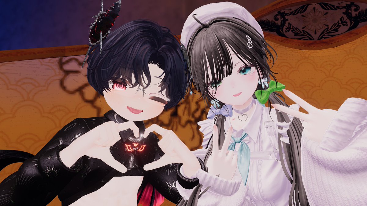 Lyka_Nocturne's tweet photo. 先日はありがとうございました。
初めての方も、お久しぶりの方も、それぞれ違った時間を過ごさせていただきました。
緊張した表情が少しずつ和らいでいく瞬間や、ゆっくりお話を楽しんでくださる姿を見られて、とても嬉しかったです。
またお会いしましょう🖤
#VRC_Lustroir https://t.co/a8OTZ9RXLI
