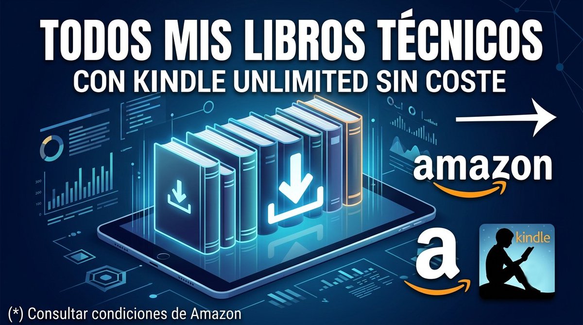 plastikelectrik's tweet photo. π‘ ΒΏSabΓas que puedes leer todos mis libros GRATIS?
Con Kindle Unlimited (aprovecha su periodo de prueba sin coste)
acceso ilimitado a toda mi biblioteca tΓ©cnica. ππ
π² Accede y empieza a leer aquΓ: https://t.co/3mAwpSuhMs
#KindleUnlimited #TechBooks #LecturaRecomendada https://t.co/KqI2vS6AGr