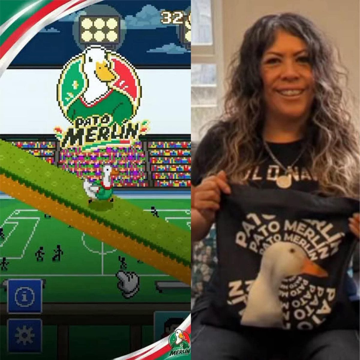 Wiimanu12's tweet photo. 🚨  PATO merlín 

La explotad… digo, la dueña del pato 🦆 Merlin acaba de anunciar que oficialmente ya está disponible el videojuego de su pato https://t.co/vr7UrwnXv3