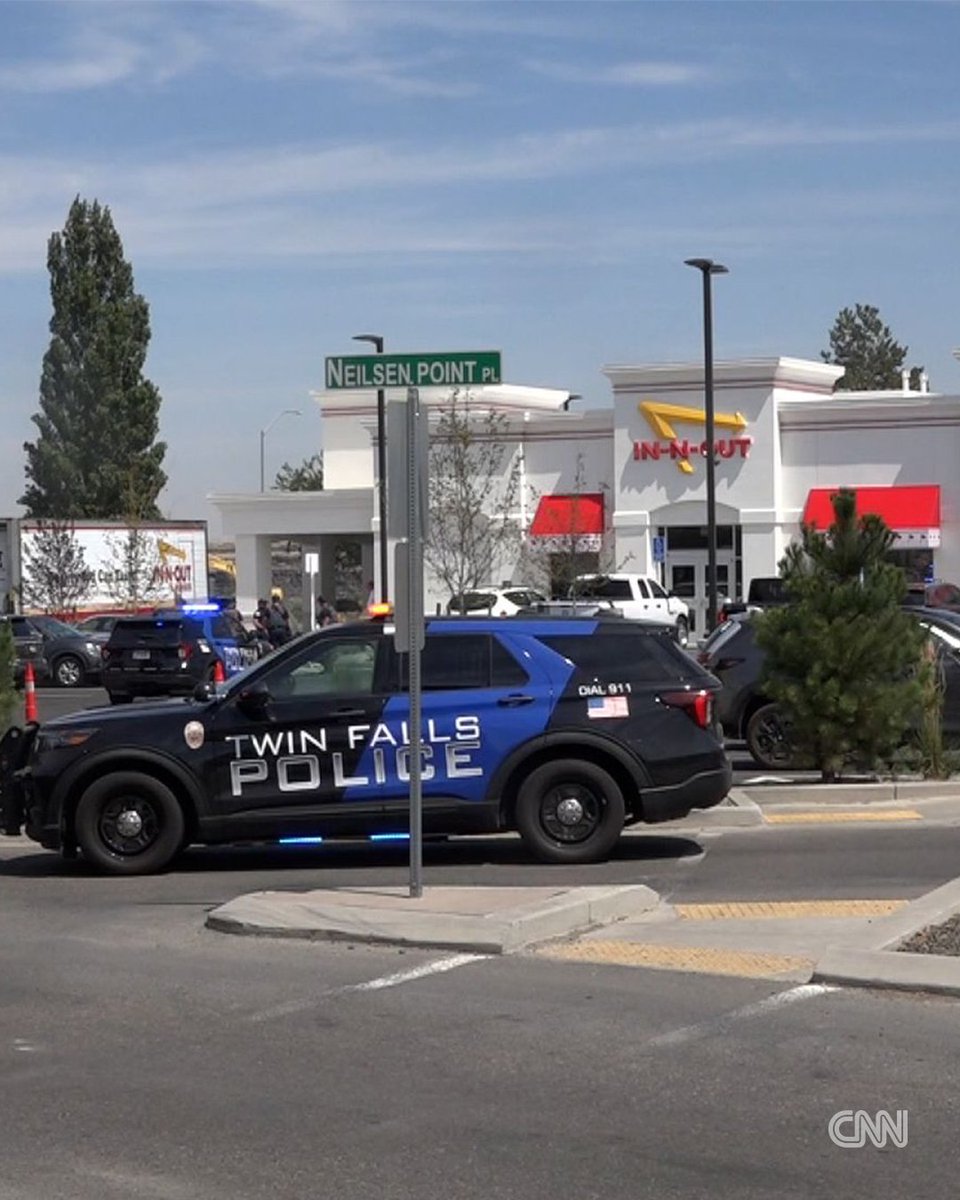 CNN's tweet photo. BREAKING: Multiple people have been killed and injured in a shooting at an In-N-Out restaurant in Twin Falls, Idaho, police say. A suspected shooter is dead. https://t.co/0INb0uSszT https://t.co/qLvNNevTbq