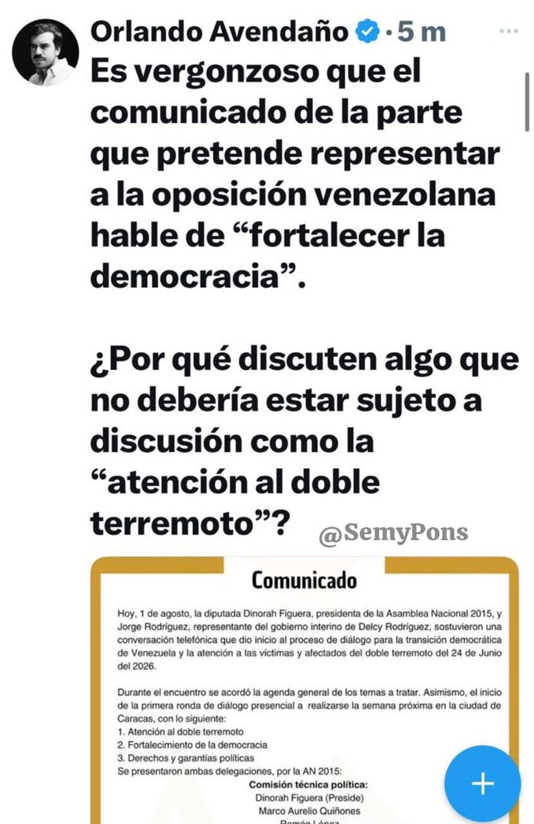 Alejandro Rondón tweet media