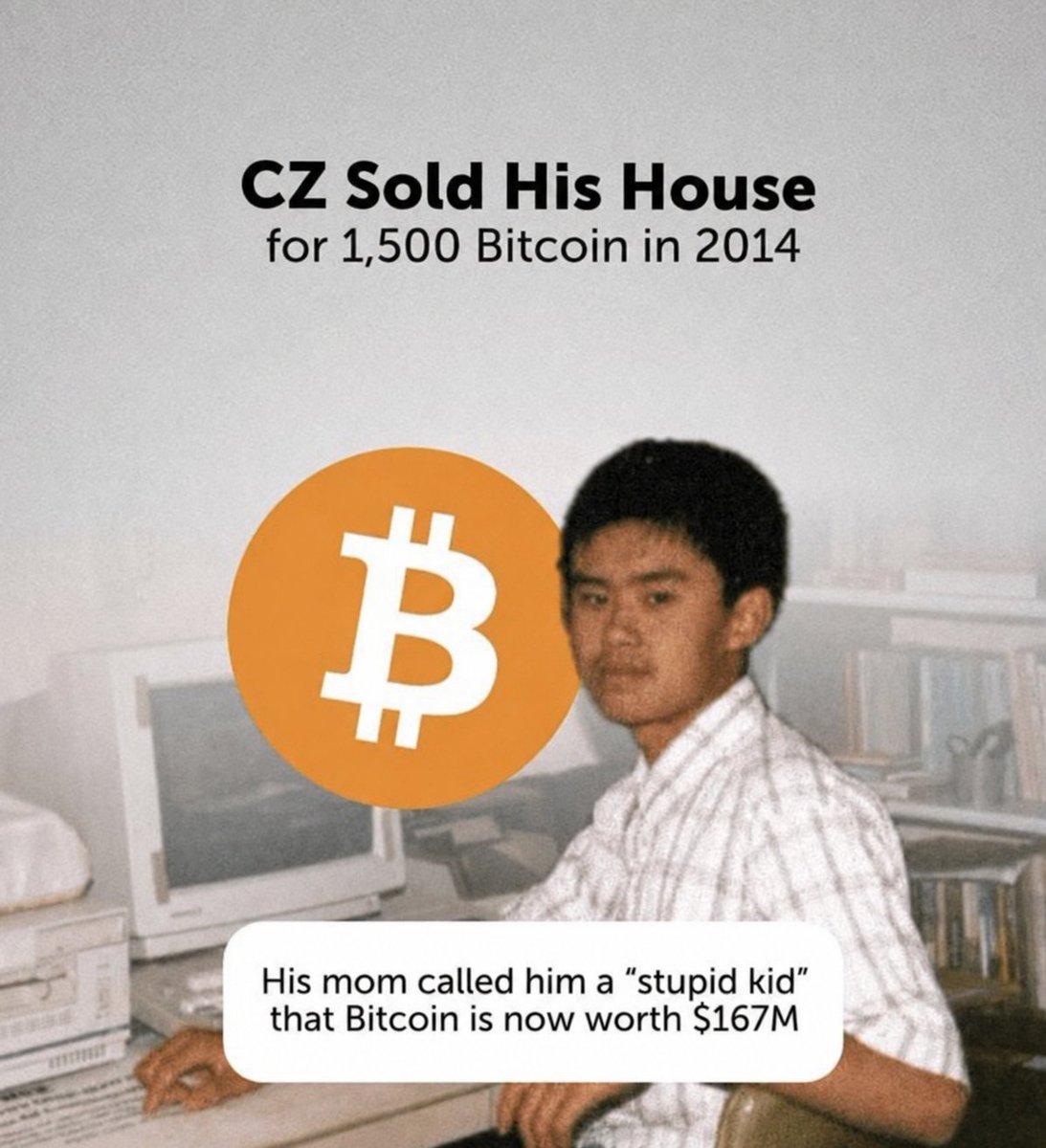 HouseonBSC's tweet photo. We're doing this for young CZ. Hold House receive BTC. If CZ could see us now... https://t.co/0M0ozagBC2